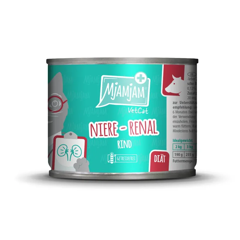 Sonderaktion MJAMJAM VetCat Niere-Renal Rind 200 g